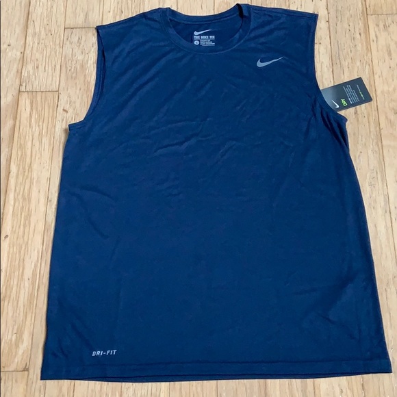 Nike Men’s Legend Sleeveless Tee Navy - Picture 2 of 4